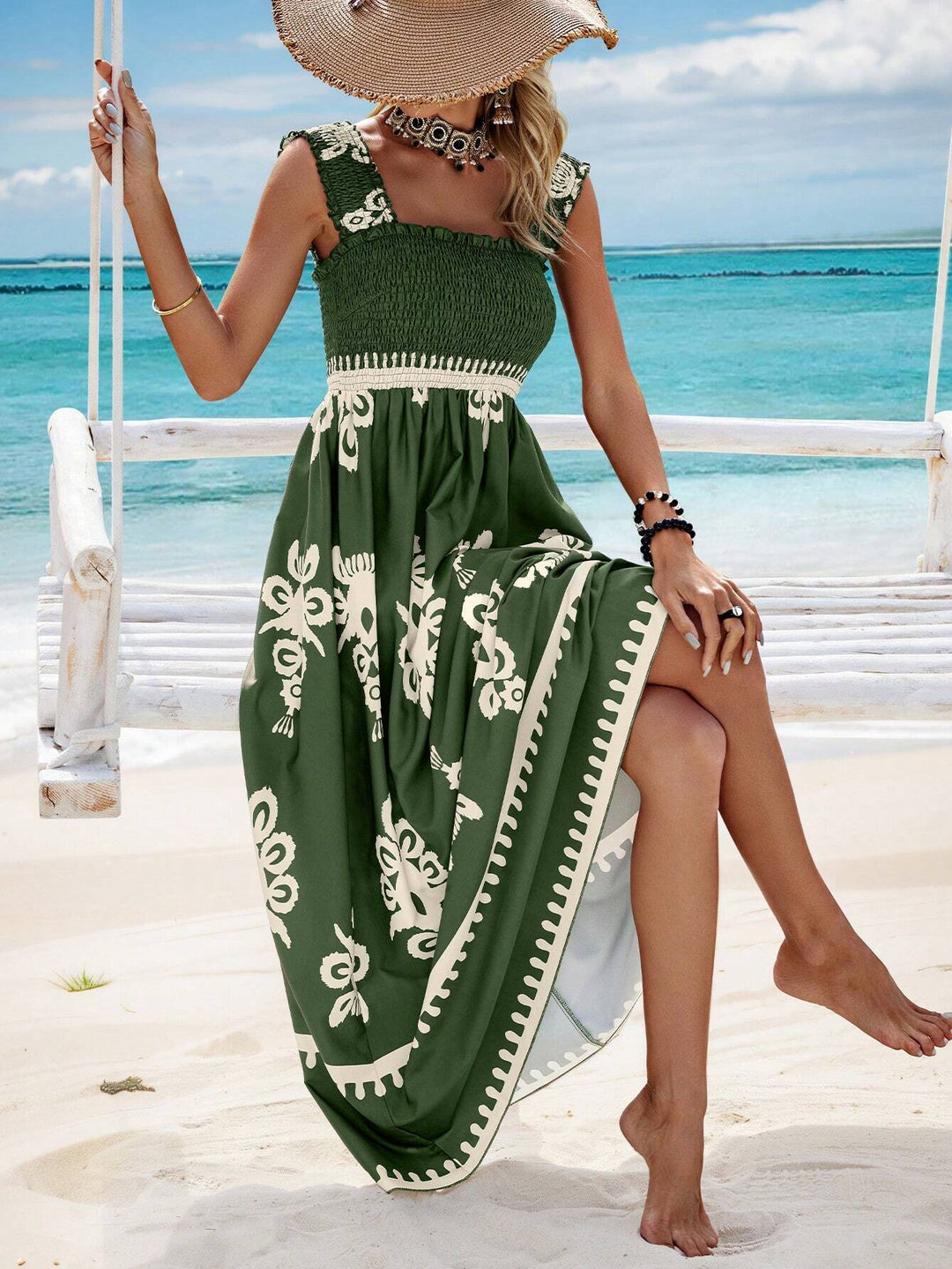 SHIELA™ | Resort-Kleid mit gekreuzter Vorderseite