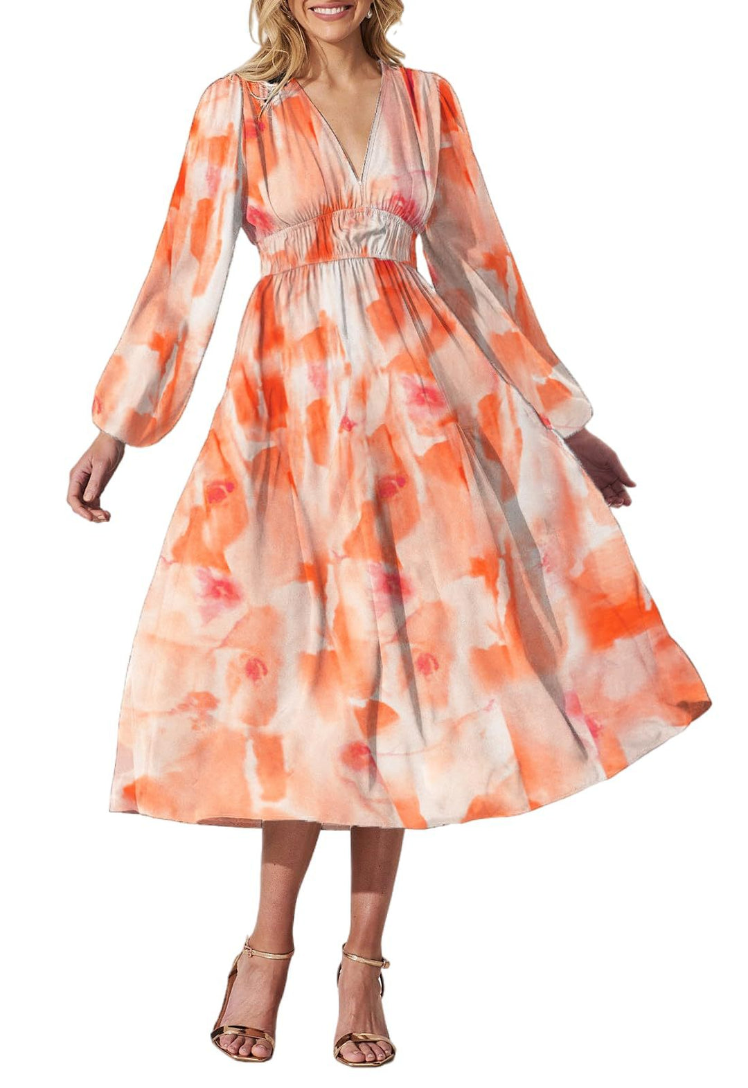 MELY™ | Böhmisches Kleid mit tiefem V-Ausschnitt und hüftlangem Rock